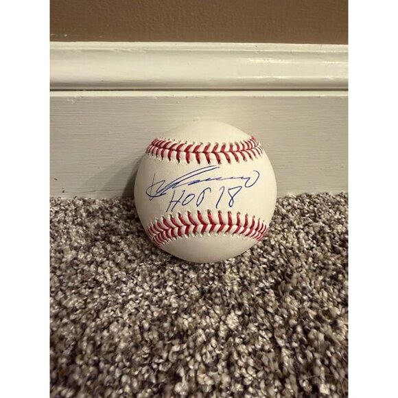 Vladimir Guerrero Sr signed HOF 18 autographed OMLB Baseball Angels Rangers BAS - Picture 1 of 3